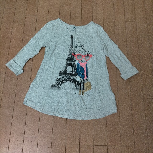 Old Navy(オールドネイビー)のold navy 7分 Tシャツ キッズ/ベビー/マタニティのキッズ服女の子用(90cm~)(Tシャツ/カットソー)の商品写真