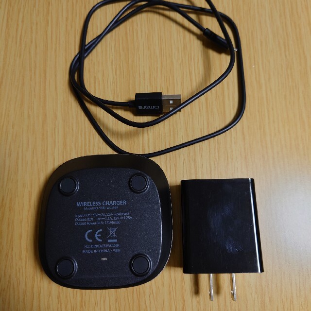 ワイヤレス充電器 スマホ/家電/カメラのスマートフォン/携帯電話(バッテリー/充電器)の商品写真