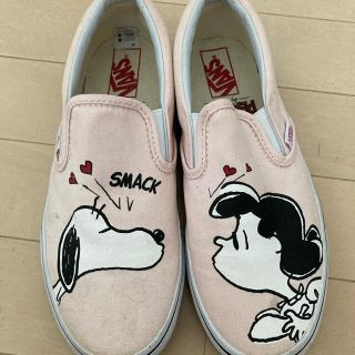 22.5cm  ヴァンズ　VANS  スヌーピー　スリッポン　スニーカー靴