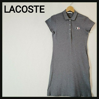 ラコステ(LACOSTE)の【夏コーデ】LACOSTE ラコステ トリコロール ロゴ ポロ ワンピース(ひざ丈ワンピース)