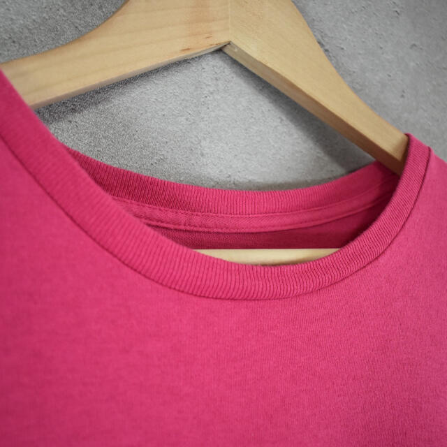 レーシングプリント　トラック　オーバーサイズ　ピンク　プリントTシャツ　古着 メンズのトップス(Tシャツ/カットソー(半袖/袖なし))の商品写真