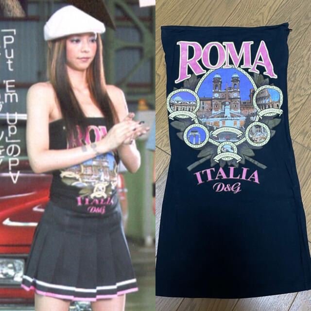 安室奈美恵ちゃん着用☆D&G☆ベアトップ☆ベアワンピース☆難あり 安室奈美恵ちゃん着用☆D&G☆ベアトップ☆ベアワンピース☆難あり