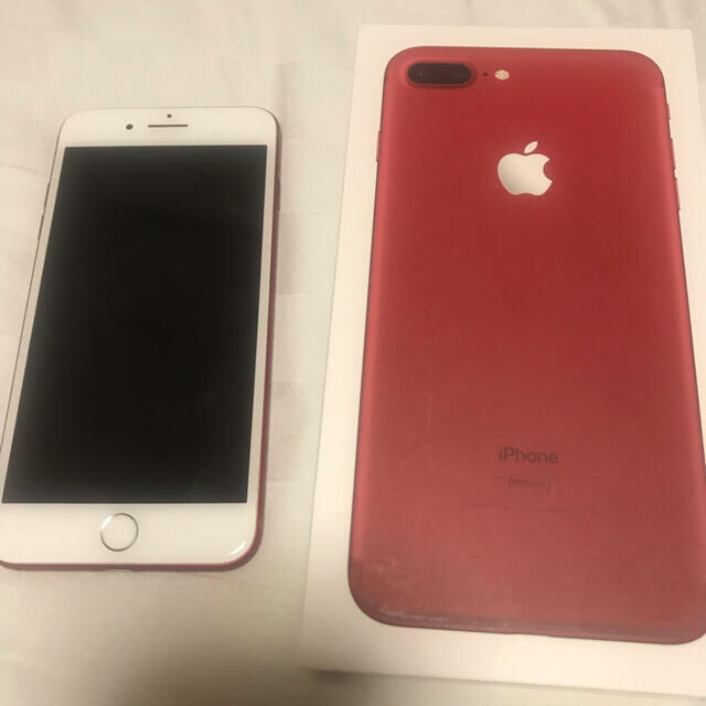 美品　iPhone7plus 128 レッド　simフリー