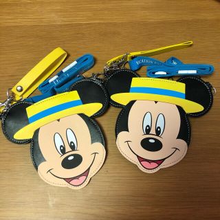 ディズニー(Disney)の【未使用】 ディズニー★ミッキーチケットホルダー(キャラクターグッズ)