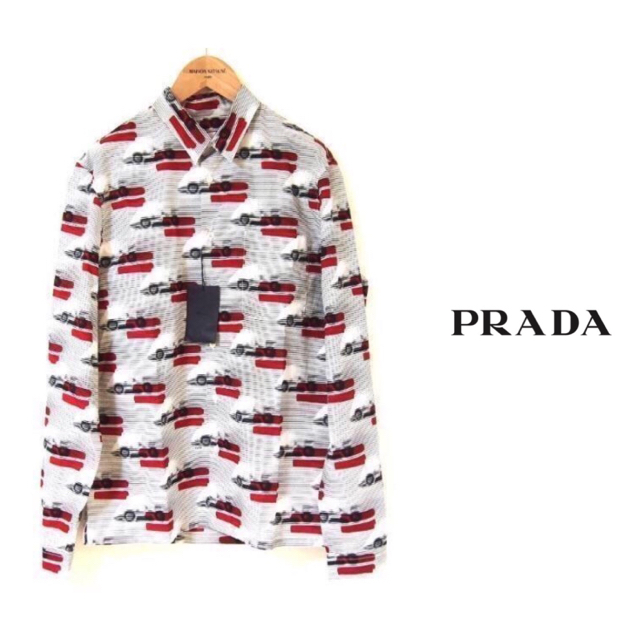 PRADA(プラダ)のPRADA グラフィックシャツ 38 メンズのトップス(シャツ)の商品写真