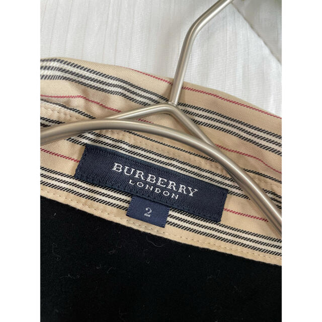 BURBERRY(バーバリー)のBURBERRY バーバリー　刺繍ありスキッパーカットソー　バーバリーストライプ レディースのトップス(カットソー(半袖/袖なし))の商品写真