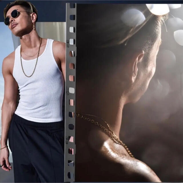 Chrome Hearts - 梵字彫 22k仕上げ ゴールド ペーパーチェーン Chrome Hearts - 梵字彫 22k仕上げ ゴールド ペーパーチェーン