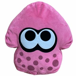 ニンテンドウ(任天堂)の【大人気】スプラトゥーン イカ クッション ピンク ぬいぐるみ(ゲームキャラクター)