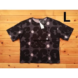 マリメッコ(marimekko)のLサイズ　マリメッコ  marimekko　チュニック　 ユニクロ　半袖　黒(チュニック)