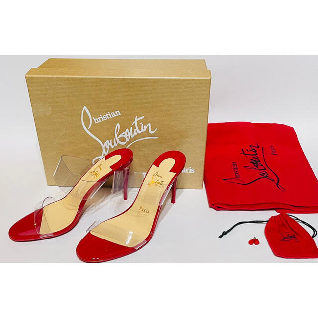 Christian Louboutin(クリスチャンルブタン)の最終値下げ‼️‼️クリスチャン ルブタン クリア サンダル ミュール パンプス レディースの靴/シューズ(ミュール)の商品写真