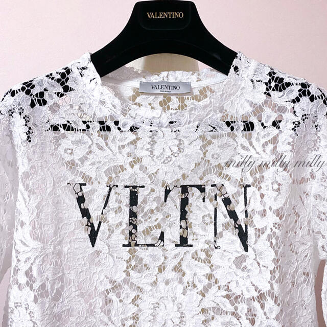 限定お値下げ！VALENTINO ミラノ本店購入！レース×Tシャツ