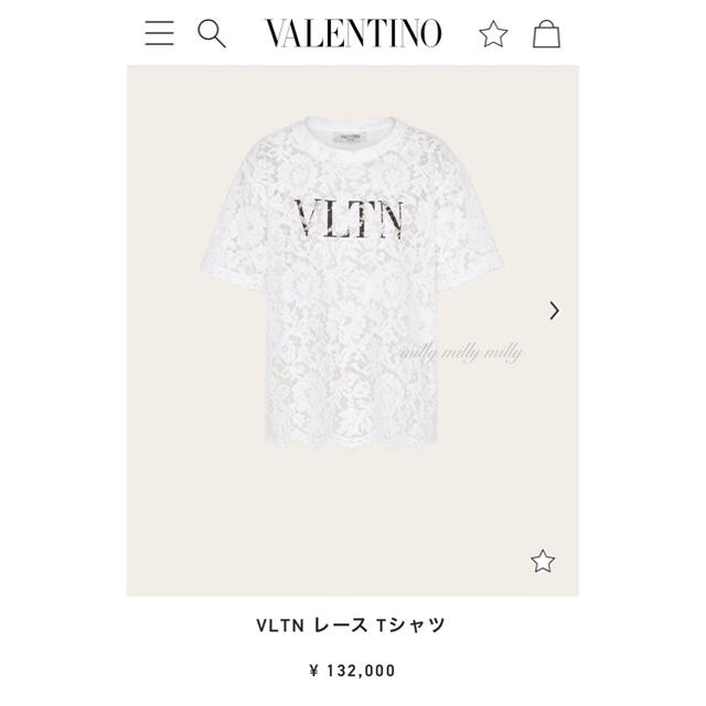 未使用　VALENTINO ヴァレンティノ　フラワープリントオーバーTシャツ