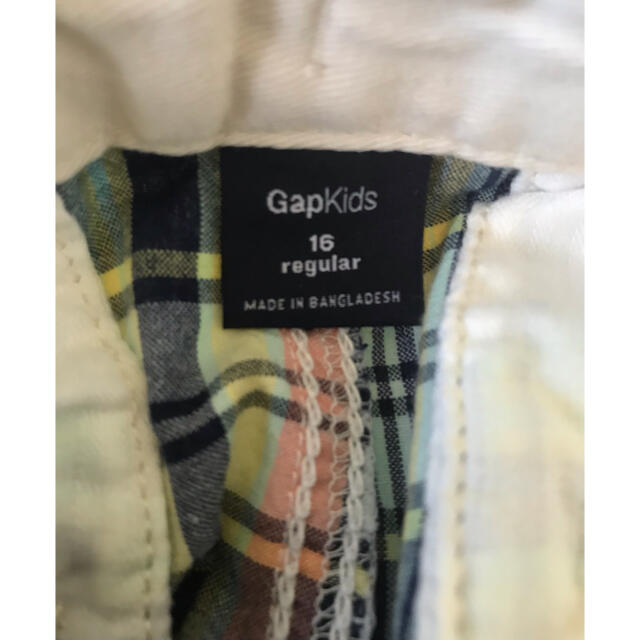 GAP Kids(ギャップキッズ)のGAP マドラスチェックハーフパンツ　160 キッズ/ベビー/マタニティのキッズ服男の子用(90cm~)(パンツ/スパッツ)の商品写真