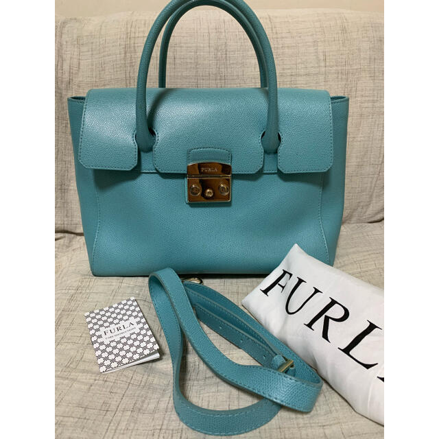 FURLA メトロポリスサッチェル  ハンドバッグ レザー   2WAY