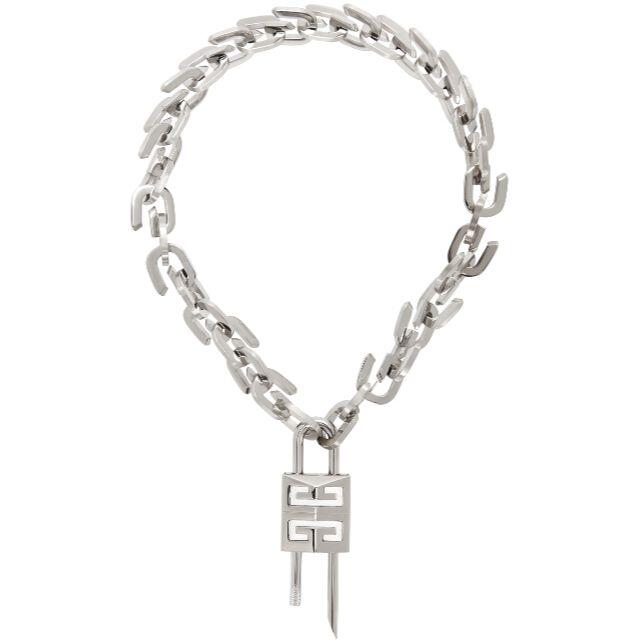 GIVENCHY シルバー Padlock G Link ネックレスネックレス