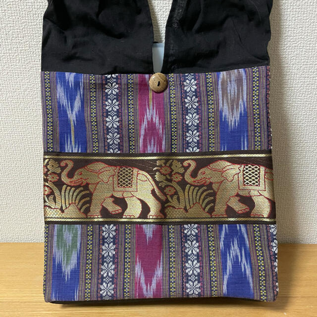 新品大特価！エスニック・アジアンバッグ(人気の象柄刺繍)マチ付で便利 レディースのバッグ(エコバッグ)の商品写真