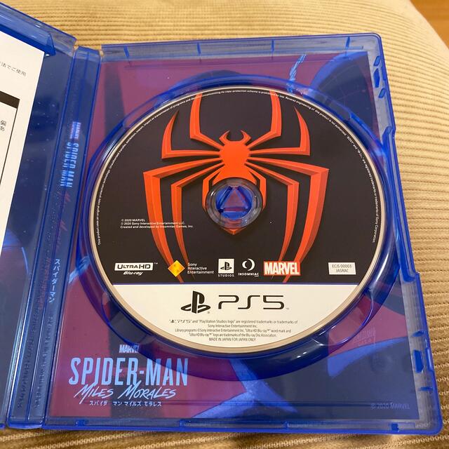 Marvel’s Spider-Man： Miles Morales（スパイダー エンタメ/ホビーのゲームソフト/ゲーム機本体(家庭用ゲームソフト)の商品写真