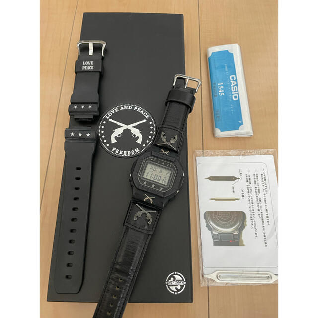 G-SHOCK 伊勢丹限定 25周年記念 roar 拳銃レザーベルト 付属品完備 | フリマアプリ ラクマ