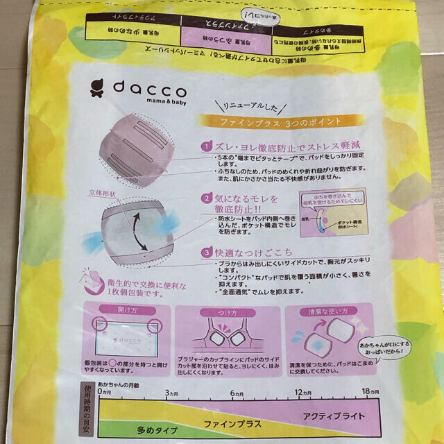 【kkob様専用】dacco マミーパット　母乳パット キッズ/ベビー/マタニティの洗浄/衛生用品(母乳パッド)の商品写真