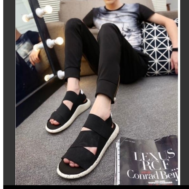 男女兼用 スポーツサンダ スニーカー スポサン  滑り止め 韓国 メンズ レディースの靴/シューズ(サンダル)の商品写真