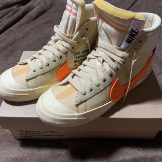 オフホワイト(OFF-WHITE)のoff white nike blazer mid hellows(スニーカー)