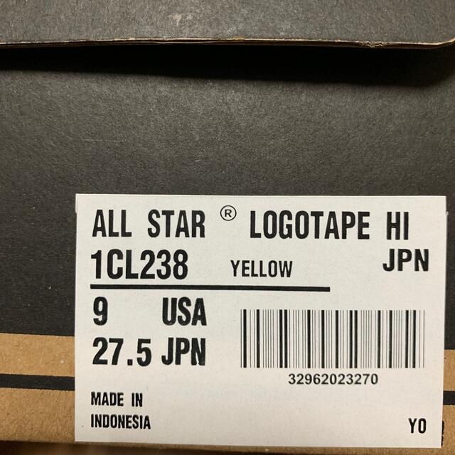 CONVERSE ALL STAR LOGOTAPE HI YELLOW 5