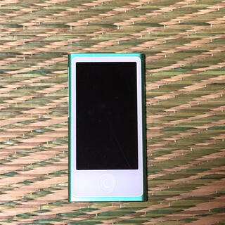 アイポッド(iPod)のiPod nano 7世代 グリーン ジャンク品(ポータブルプレーヤー)
