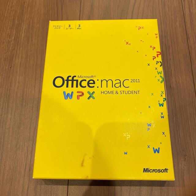 Microsoft(マイクロソフト)のMicrosoft Office mac 2011 HOME&STUDENT スマホ/家電/カメラのPC/タブレット(PC周辺機器)の商品写真