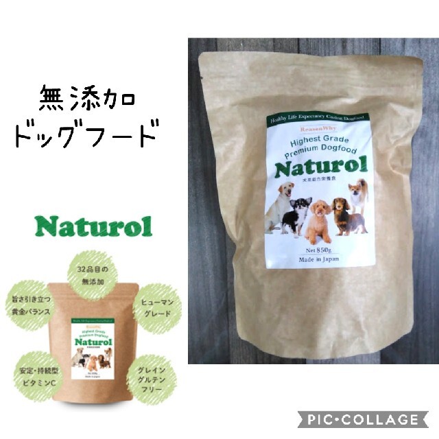 日本ペットフード(ニホンペットフード)のドッグフード　naturol　無添加 その他のペット用品(ペットフード)の商品写真