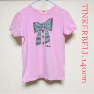 ティンカーベル(TINKERBELL)のティンカーベル プリント半袖Tシャツ 140cm ピンク(Tシャツ/カットソー)