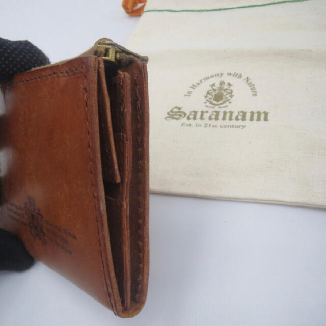 saranam(サラナン)のsaranam サラナン　rehersall ブラウン　ジップ　財布 レディースのファッション小物(財布)の商品写真