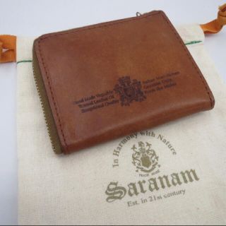 saranam - saranam サラナン　rehersall ブラウン　ジップ　財布