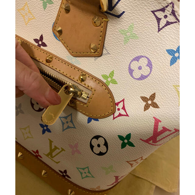 LV ルイヴィトン　アルマバッグ　マルチカラー　白