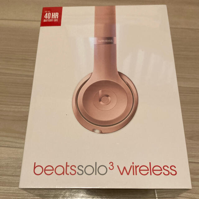 Apple(アップル)の Beats Solo3 Wireless ワイヤレスヘッドホン ローズゴールド スマホ/家電/カメラのオーディオ機器(ヘッドフォン/イヤフォン)の商品写真