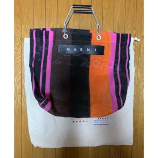 Marni - MARNI ストライプバッグ ピンク マルニフラワーカフェの通販 ...