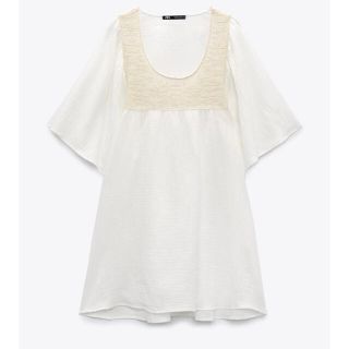 ザラ(ZARA)のZARA コントラストワンピース(ひざ丈ワンピース)