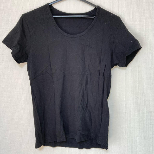 GU(ジーユー)の【2枚セット】GU ジーユー　メンズ Tシャツ　黒　ブラック　青　ブルー　無地 メンズのトップス(Tシャツ/カットソー(半袖/袖なし))の商品写真