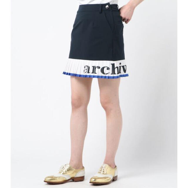 国外直営店 アルチビオ archivio ゴルフ プリーツスカート 40 ウエア