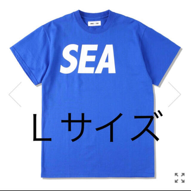 【新品Ｌ】WIND AND SEA Tシャツ ブルー デカロゴT