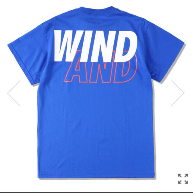 【新品Ｌ】WIND AND SEA Tシャツ ブルー デカロゴT 1