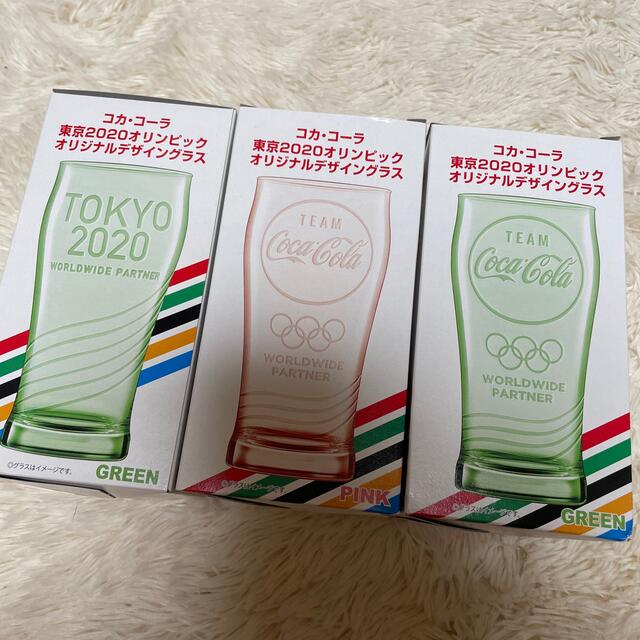 コカ・コーラ(コカコーラ)の(非売品) オリンピックオリジナルデザイングラス インテリア/住まい/日用品のキッチン/食器(グラス/カップ)の商品写真