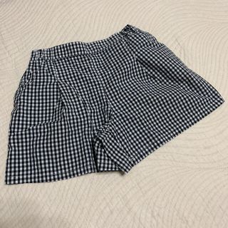 ユニクロ(UNIQLO)のおめでとう様専用　ユニクロ　140㎝　ギンガムチェックショートパンツ キュロット(パンツ/スパッツ)