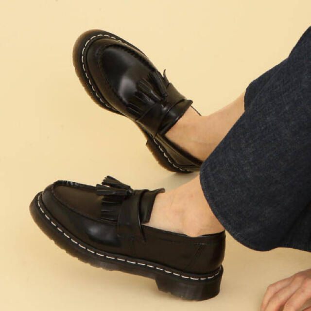 Dr. Martens ADRIAN ホワイトステッチ ローファー - plastmix.pl