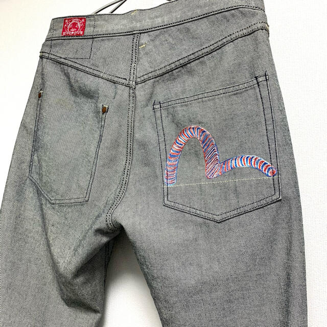 EVISU(エビス)のEVIS 1459 カモメ刺繍 大黒 Paris トラビススコット メンズのパンツ(デニム/ジーンズ)の商品写真