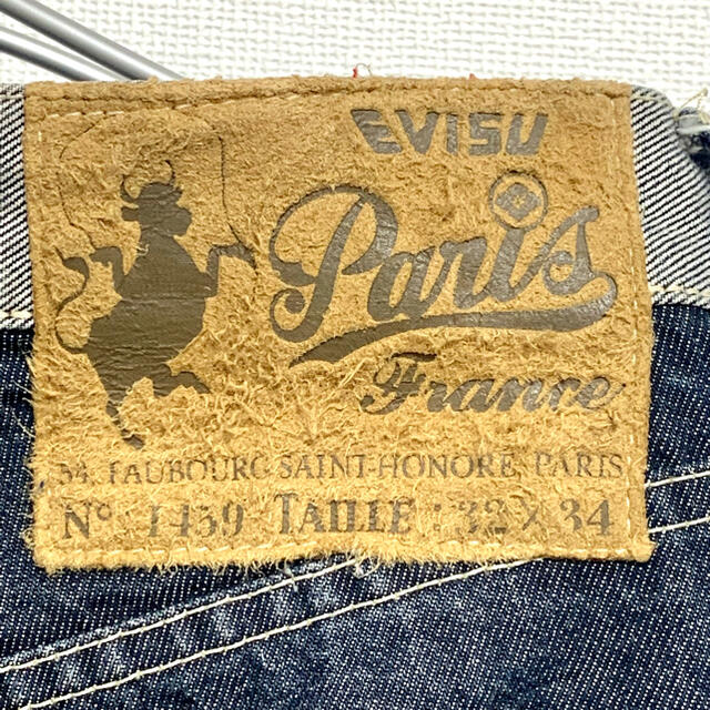 EVISU(エビス)のEVIS 1459 カモメ刺繍 大黒 Paris トラビススコット メンズのパンツ(デニム/ジーンズ)の商品写真