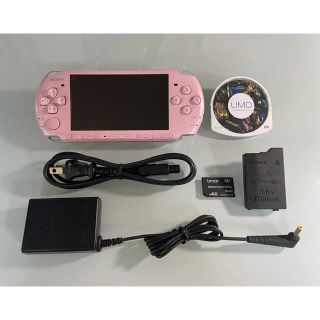 プレイステーションポータブル(PlayStation Portable)の良品　PSP-3000  ブロッサムピンク(携帯用ゲーム機本体)