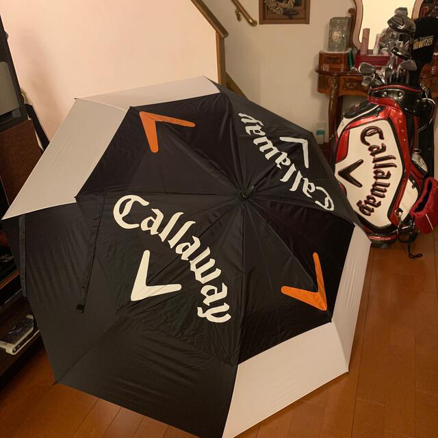 希少‼️迫力あるゴルフ傘⛱Callaway 通気スリット防風機能