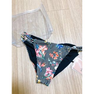 エイミーイストワール(eimy istoire)のeimyistoire 水着 swimwear 花柄ストライプ ボトムス M(水着)