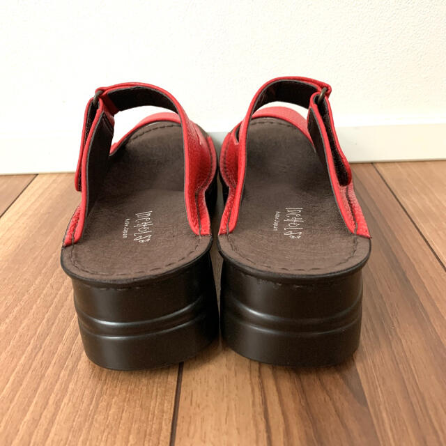 INCHOLSE インコルジェ　サンダル　レッド　S A44 レディースの靴/シューズ(サンダル)の商品写真