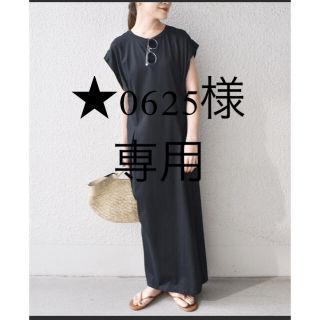 シップスフォーウィメン(SHIPS for women)の☆0625様専用　　　オーガニックコットンタックワンピース(ロングワンピース/マキシワンピース)